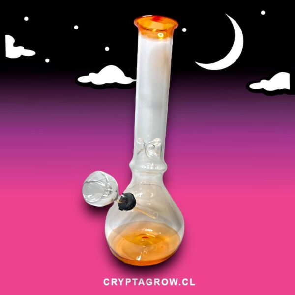 BONG CON ATRAPAHIELO 22CM NARANJA