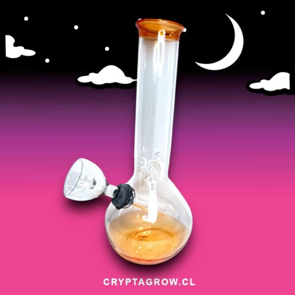 BONG CON ATRAPAHIELO 17CM NARANJA